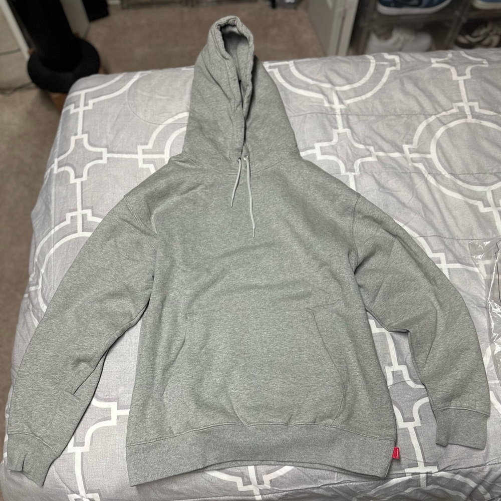 Nike X Supreme Hooded Sweatshirt Medium Heather Grey Ss24 Brand New SHIPS FAST
